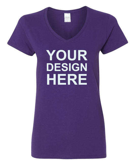 Gildan 5V00L Women’s Heavy Cotton V-Neck T-Shirt