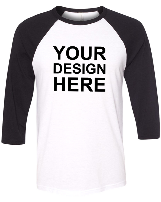 Bella+Canvas 3200 3/4 Sleeve Basesball T-Shirt