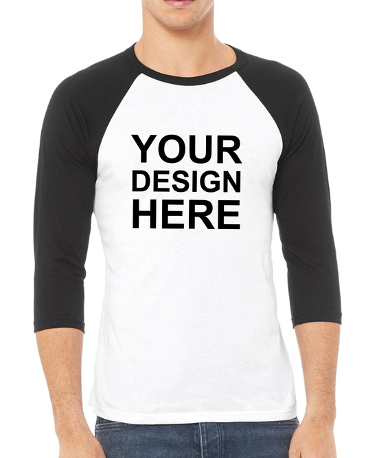 Bella+Canvas 3200 3/4 Sleeve Basesball T-Shirt