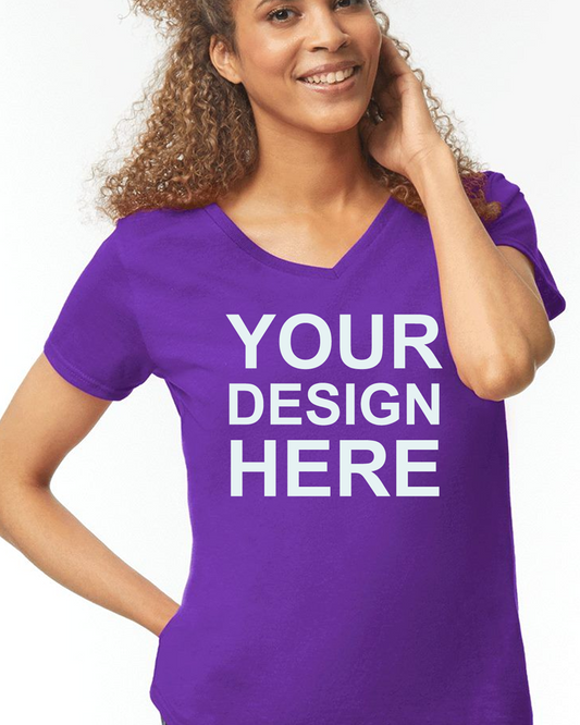 Gildan 5V00L Women’s Heavy Cotton V-Neck T-Shirt