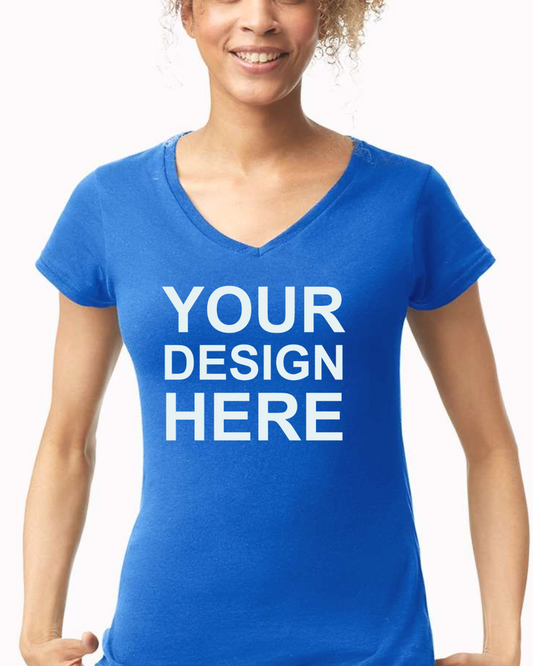 Gildan 64V00L Women’s Softstyle V-Neck T-Shirt