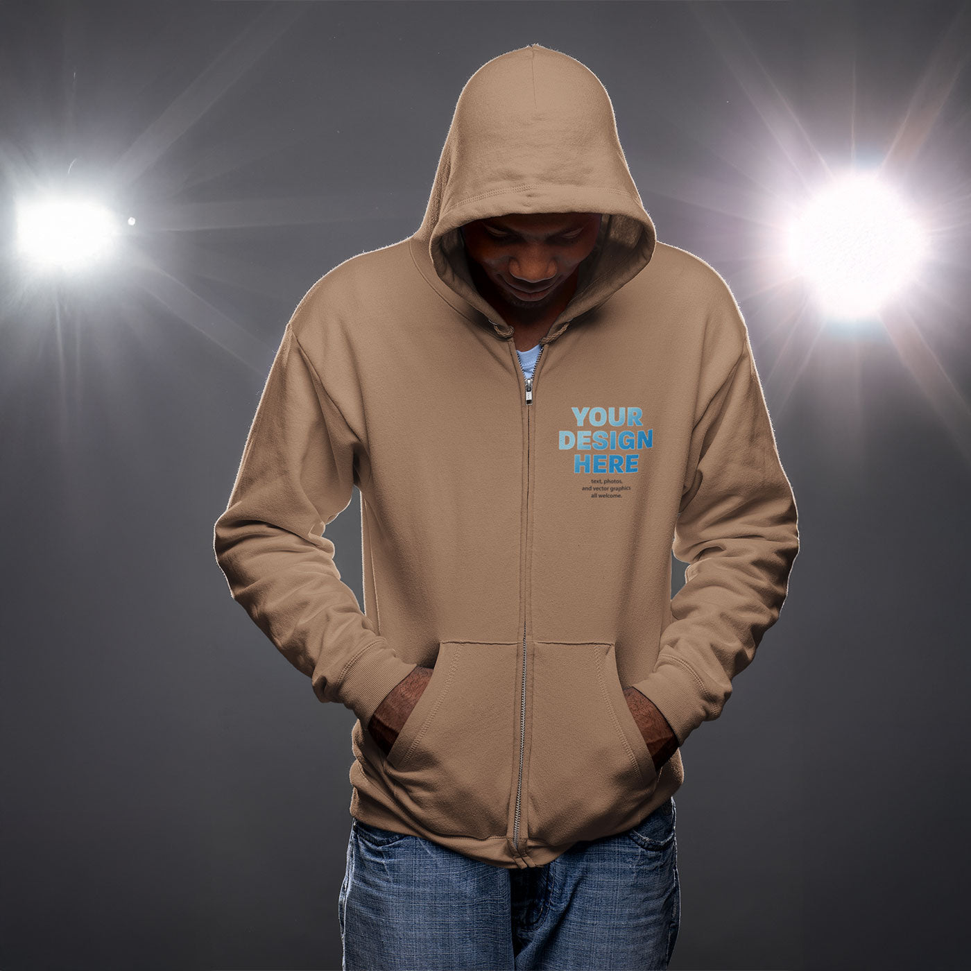 Earth wash® Tourbillion Fleece Full Zip Hoodie